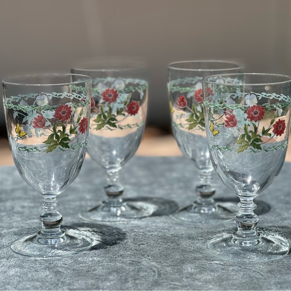 Set of 4 Studio Nova by Mikasa Garden Bloom Iced Beverage Goblets NIB - Picture 3 of 3